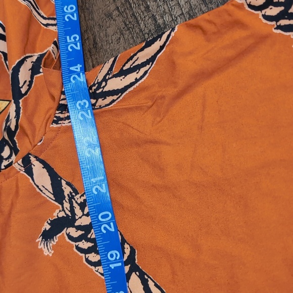 *NWT* Y2K Ed Hardy Punk Skulls & Rope Long Sleeve Button Down Size XXL Orange - Picture 13 of 14